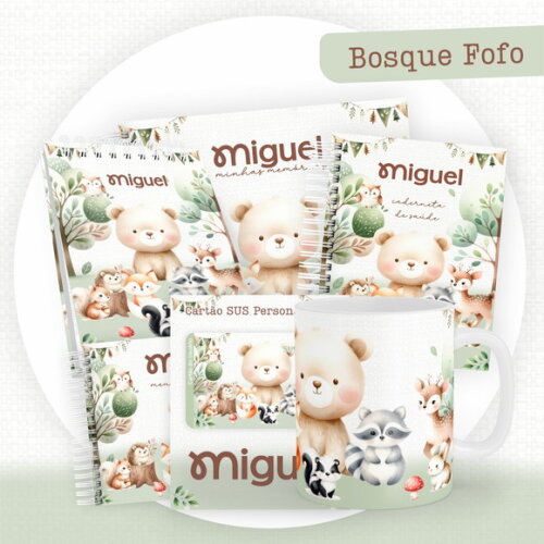 Arquivo Digital Caderneta Bosque Fofo #5809