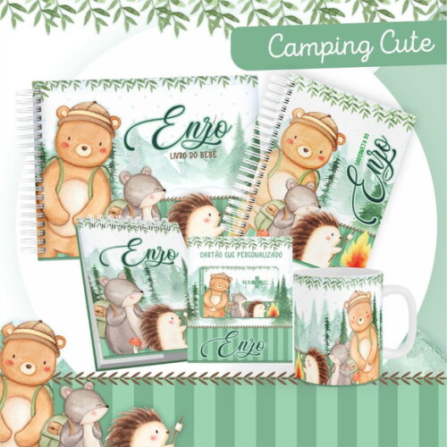 Arquivo Digital Caderneta Camping Cute #1024