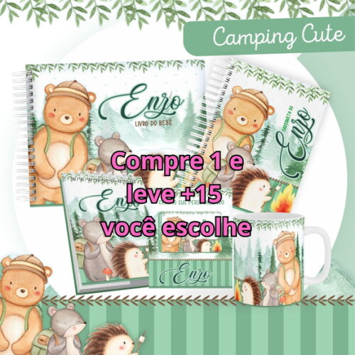 Arquivo Digital Caderneta Camping Cute #1024
