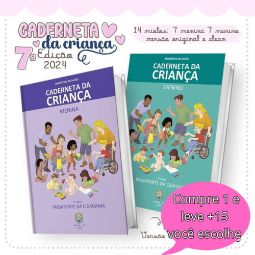 Arquivo Digital Caderneta da Criança 7ª Ed - 2024 #4601