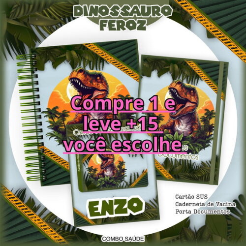 Arquivo Digital Caderneta de Saúde Dinossauro #6526