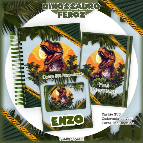 Arquivo Digital Caderneta de Saúde Dinossauro #6526