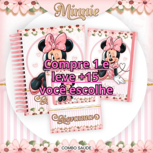 Arquivo Digital Caderneta de Saúde Minnie Rosa #6528
