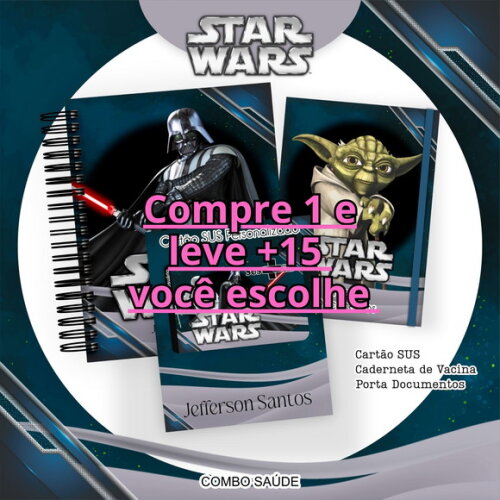 Arquivo Digital Caderneta de Saúde Star Wars #6504