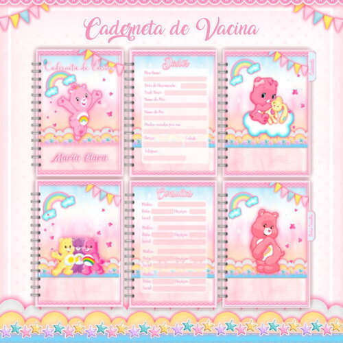 Arquivo Digital Caderneta de Vacinação Ursinhos Carinho#1339