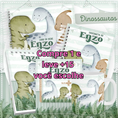 Arquivo Digital Caderneta Dinossauro #2843