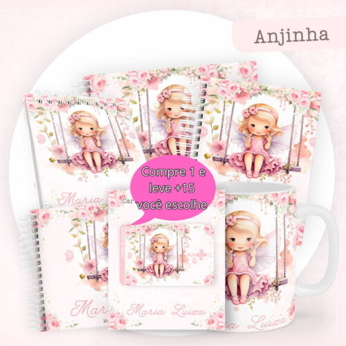 Arquivo Digital Caderneta e Livro do Bebe Anjinha #3854