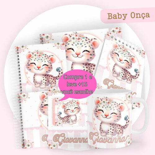 Arquivo Digital Caderneta e Livro do Bebe Baby Onça #3843