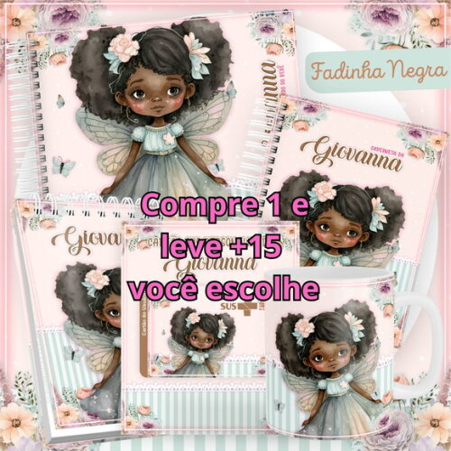 Arquivo Digital Caderneta Fadinha Negra #2823