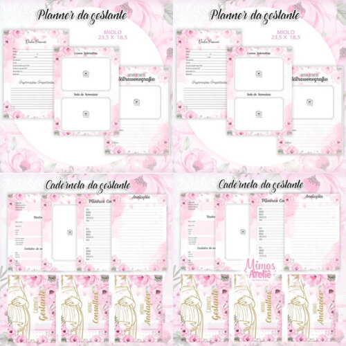 Arquivo Digital Caderneta Gestante Rosa #2214