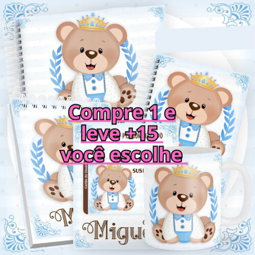 Arquivo Digital Caderneta Ursinho Príncipe Azul #4500