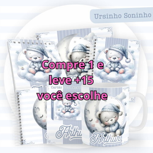 Arquivo Digital Caderneta Ursinho Soninho #5824