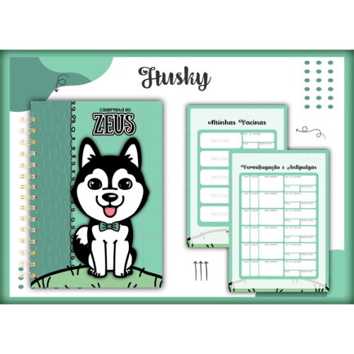 Arquivo Digital Caderneta Vacina Husky #1373