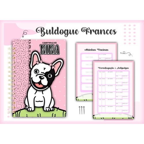 Arquivo Digital Caderneta Vacina Pet Buldogue #1360