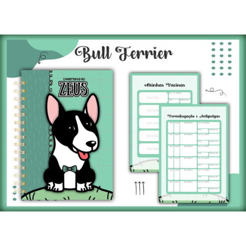 Arquivo Digital Caderneta Vacina Pet Bull Terrier #1362