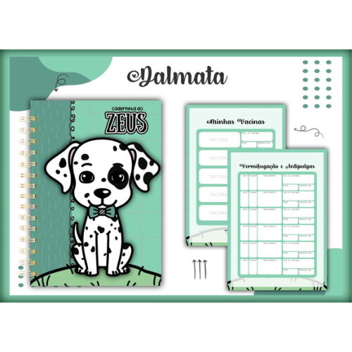 Arquivo Digital Caderneta Vacina Pet Dálmata #1369