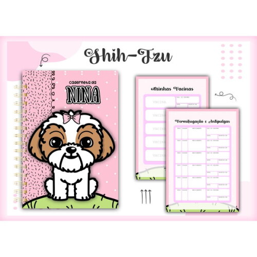Arquivo Digital Caderneta Vacina Pet Shihtzu #1404