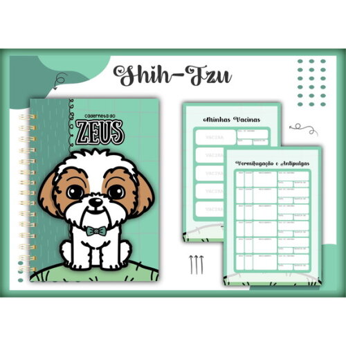 Arquivo Digital Caderneta Vacina Pet Shihtzu #1405