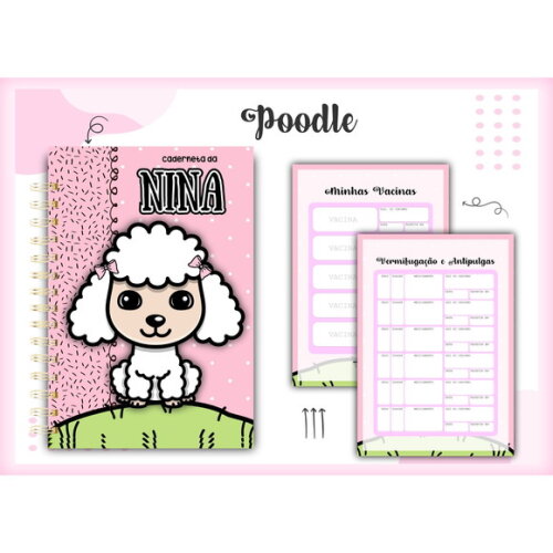 Arquivo Digital Caderneta Vacina Poodle #1395