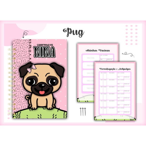 Arquivo Digital Caderneta Vacina Pug #1398