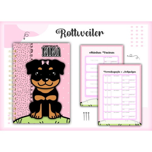 Arquivo Digital Caderneta Vacina Rottweiler #1401