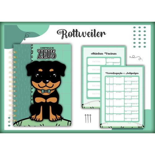 Arquivo Digital Caderneta Vacina Rottweiler #1400