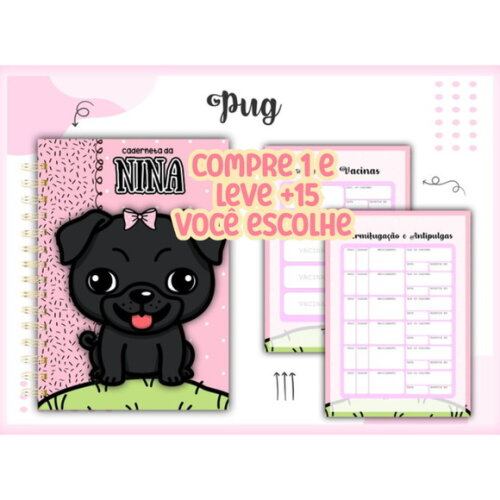 Arquivo Digital Caderneta Vacina Pug #1426