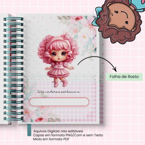 Arquivo Digital Caderno Boneca #2857