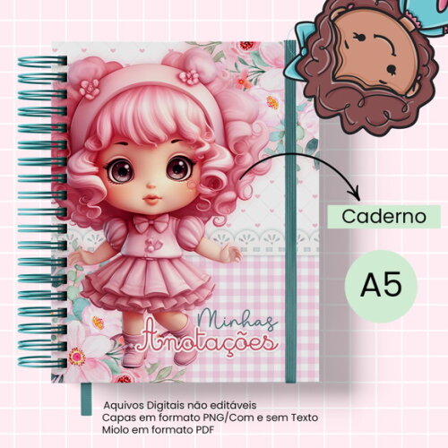 Arquivo Digital Caderno Boneca #2857