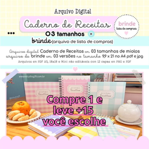 Arquivo Digital Caderno de Receitas #6079
