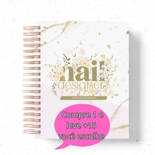 Arquivo Digital Caderno Nail Designer 2025 #4685