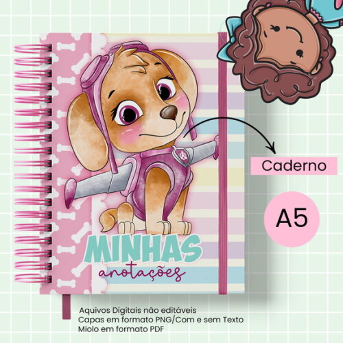 Arquivo Digital Caderno Patrulha Canina Canina #2859