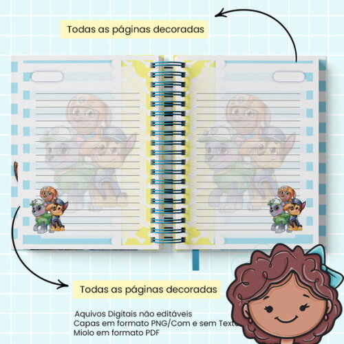 Arquivo Digital Caderno Patrulha Canina Canina #2860