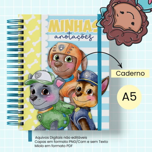 Arquivo Digital Caderno Patrulha Canina Canina #2860