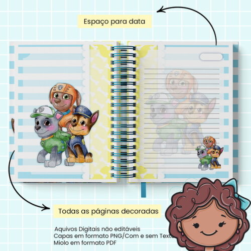 Arquivo Digital Caderno Patrulha Canina Canina #2860