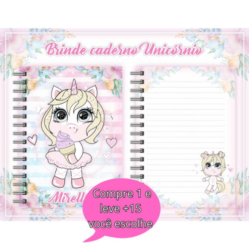 Arquivo Digital Caderno Unicórnio #5175