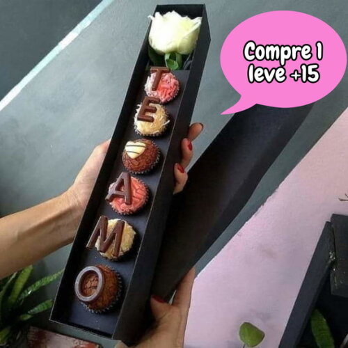 Arquivo Digital Caixa 6 Docinhos e 1 Rosa Dia das Mães #177