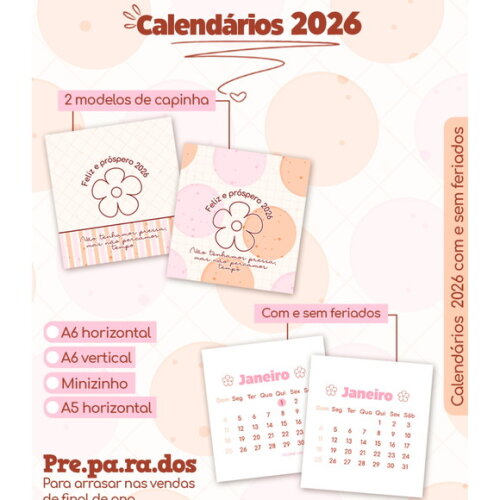 Arquivo Digital Calendário 2026 #7331