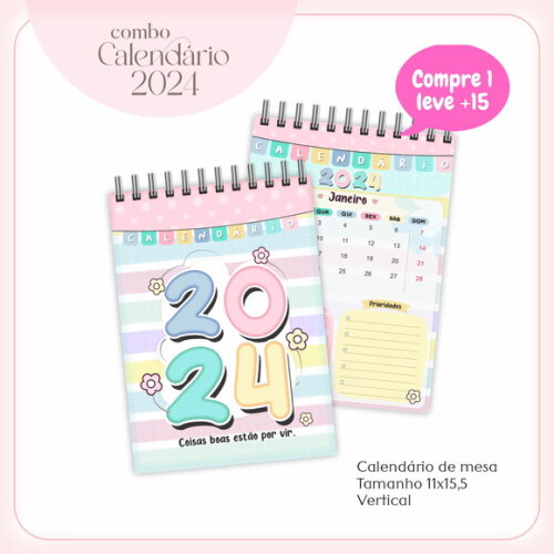 Arquivo Digital Calendário Candy 2024 #3519