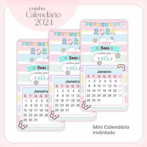 Arquivo Digital Calendário Candy 2024 #3519