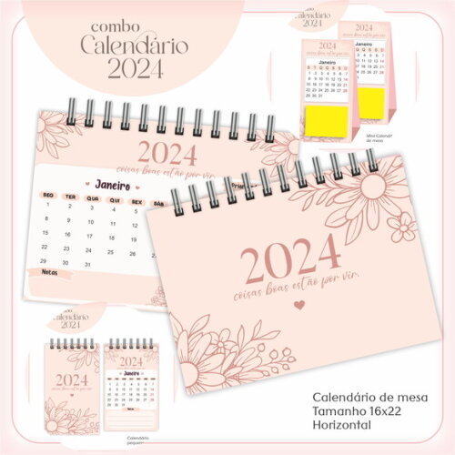 Arquivo Digital Calendário Neutro 2024 #3520