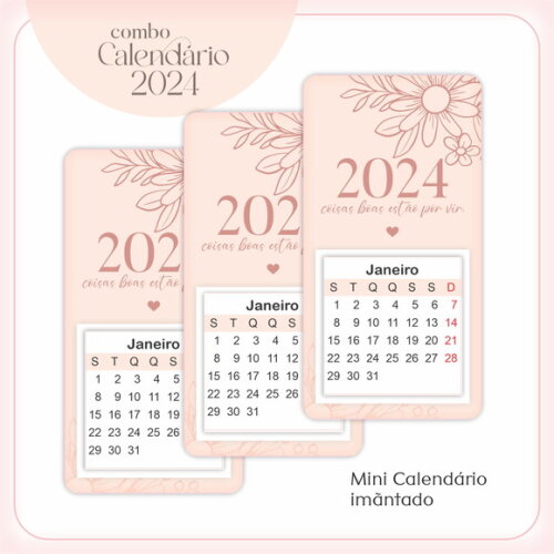 Arquivo Digital Calendário Neutro 2024 #3520