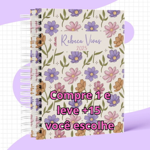 Arquivo Digital Capa Agenda Floral 2025 #5709