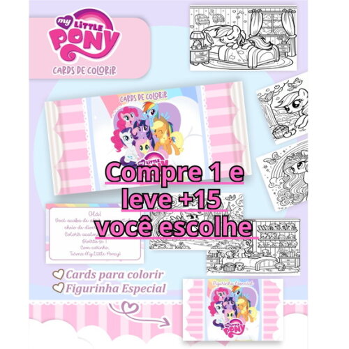 Arquivo Digital Card de Colorir My Little Poney #6787