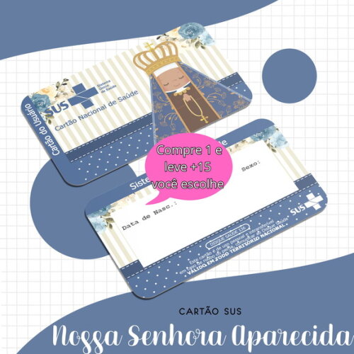 Arquivo Digital Cartão Nossa Senhora Aparecida Menina #1685