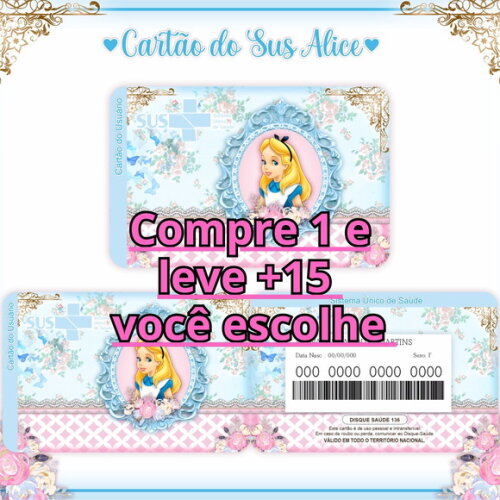 Arquivo Digital Cartão Sus Alice #335