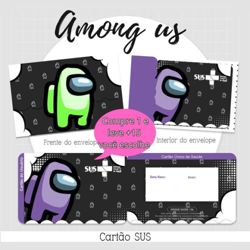 Arquivo Digital Cartão Sus Among Us #2119