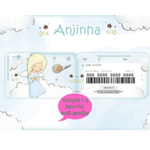 Arquivo Digital Cartão Sus Anjinha #5334