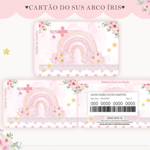 Arquivo Digital Cartão Sus Arco-íris #1769
