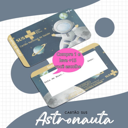 Arquivo Digital Cartão Sus Astronauta #1642